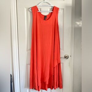 NWT EllumiNation By Nikki Parker Orange Sleeveless Dress - 1X